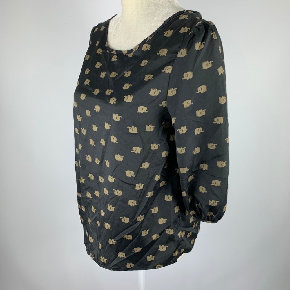 Peaches N Cream Small Blouse Elephant Black - Picture 2 of 4